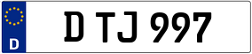 Trailer License Plate